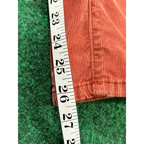 Free People Womens Size 26‎ Rust Orange Corduroy Pants Slim - Picture 6 of 9